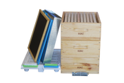 3/4 Depth Wooden Beehive Package with Wooden frames.