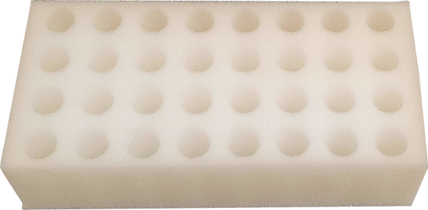 Foam to hold 32 queen cells