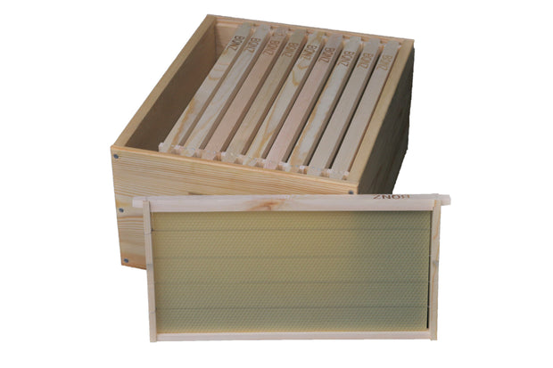 Full Depth Single Super Package with Wooden Frames