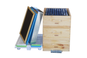 3/4 Depth Wooden Beehive Package with Plastic frames.