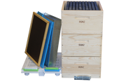 Full Depth Wooden Beehive Package with Plastic frames.